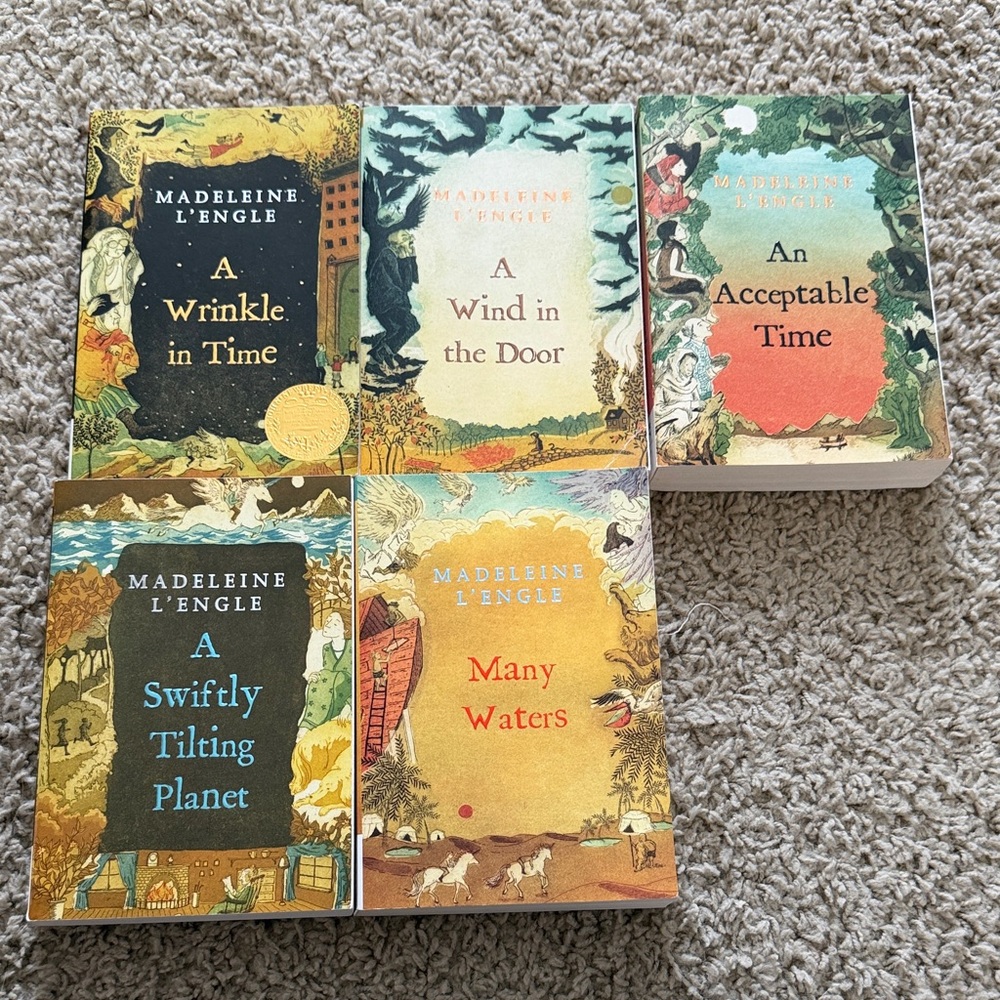 A Wrinkle in Time Book Series by Madeleine L’Engle (Books 1-5)
